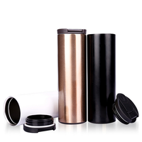 Thermos de luxe en acier inoxydable de 550 ml, isotherme 24h froid, 12h chaud, à petite ouverture, portable, pour sport, type French Press