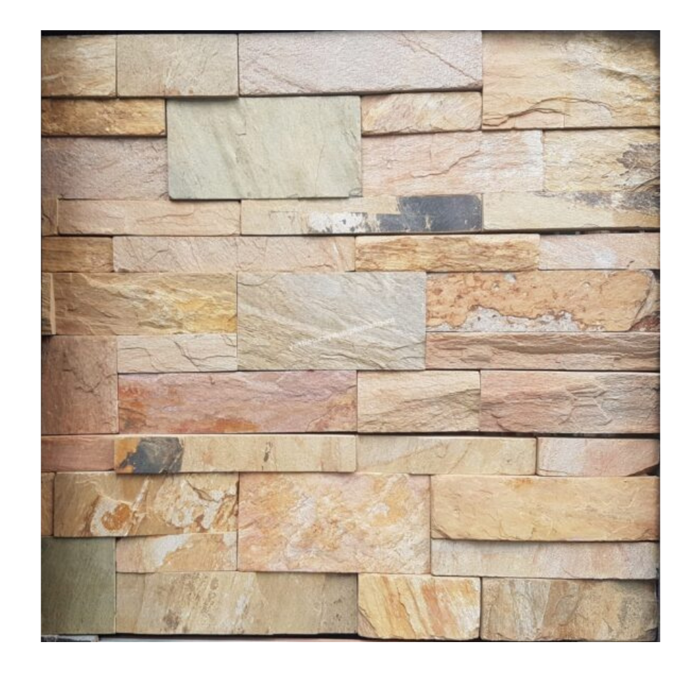Stunning Z-Shaped Wam Yellow Slate Wall Stone Exterior and Interior Wall Decor with Hanging Function for Fireplace and Resort · image 4