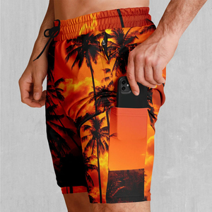 Custom Digital Printing Design <b>Men</b> Sublimation Shorts-Breathable Eco-Friendly Quick Dry Drawstring Closure Sporty Style OEM - Product Image 3
