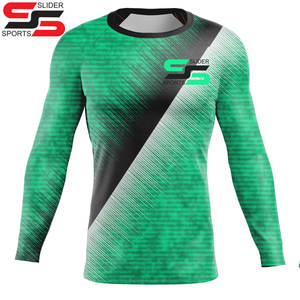 Usine en gros de haute qualité Jiu Jitus MMA Rash Guard à manches longues personnalisé Sublimation imprimé Compression Rash Guard pour hommes - Product Image 5