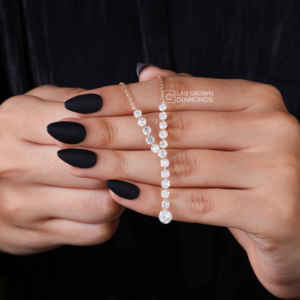 Exquisito Colgante de Diamante Cultivado en Laboratorio con Corte Brillante Redondo en Oro Amarillo de 14K para Mujer, Joyería Sintética de Lujo Color EF, 3.65g - Product Image 2