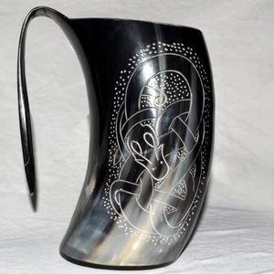 Hornstein's Valkyrie Vessel the MeadHorn Craft WildeDrink Battle Mug Artesanías naturales - Product Image 1