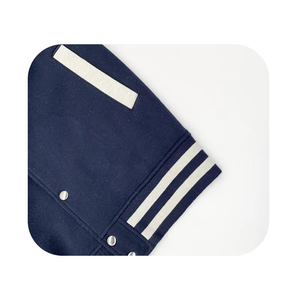 Chaqueta de béisbol con logotipo personalizado para hombre, chaquetas para hombre para invierno, chaqueta universitaria de manga de cuero corporal de lana para invierno para hombre - Product Image 2