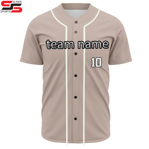Sweat-shirt de baseball avec impression par sublimation thermique, maille respirante, broderie personnalisée, maillot de baseball personnalisé - Product Image 1