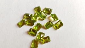 Lab Grown Green Peridot Hydro Quartz Octagon Cut Stone 12x16mm Emerald Cut Nano Loose Natural Fabricante Joyería para joyería - Product Image 4