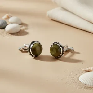 Boutons de manchette et pinces à cravate en pierres précieuses glamour - Accessoires et cadeaux pour tenues formelles - Product Image 2