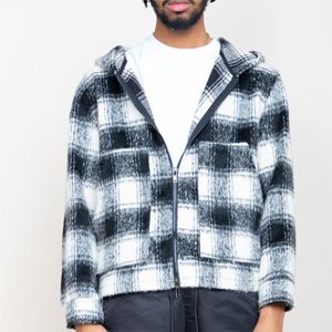 Vêtements décontracté Streetwear hommes kaki bleu clair laine vestes manteaux classique col montant Bomber printemps automne veste - Product Image 3