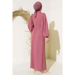 Globo manga camisa cuello vestido polvo - Product Image 4