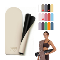 Tapis de yoga YEWAYOGA en caoutchouc antidérapant de qualité supérieure, léger et portable, idéal pour les exercices d'étirement