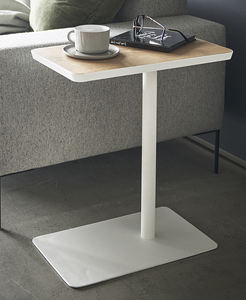 Innovative Unisex Minimalist Industrial Style Live Edge <b>Walnut</b> Frame Side Table Stainless Steel Yamazaki Accessory for Handbags - Product Image 6