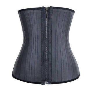 FancyShape Plus Size Waist Cincher Custom Logo 100% Latex Waist Trainer 25 Steel Bone Tummy Control Corset for Women - Product Image 5