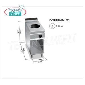 Cuisinière électrique à induction avec plaque wok sur meuble - Product Image 3