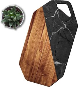 Planche à découper en marbre de premier ordre, qualité supérieure, design unique, utilisée pour la découpe de légumes, service de personnalisation disponible - Product Image 2