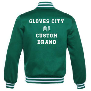 Veste d'hiver matelassée pour hommes grande taille, vente en gros, manches longues, personnalisable, polyester respirant, bomber satiné, col montant - Product Image 5