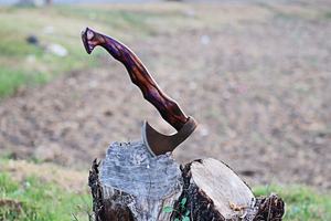 Hacha de acero de alto carbono personalizada hecha a mano con mango de madera y Funda de cuero fino tendencia Viral artículo de gran oferta - Product Image 2