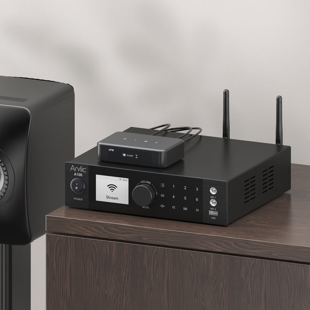LP10 Wireless Home Audio Multiroom Streamer with Airplay2 Support Steel & Plastic Construction