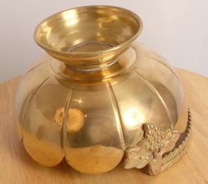 Bol en laiton de style vintage-Construction en laiton pur à 100%-Bols de mariage durables faits à la main-Personnalisable pour le vrac international - Product Image 2