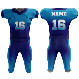 Uniforme de Fútbol Americano para Equipos, Personalizado, de Alta Calidad, Transpirable, Tallas Grandes, Manga Corta - Product Image 1