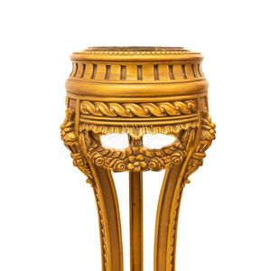 Colonne décorative en bois ronde de luxe, piédestal - Product Image 3