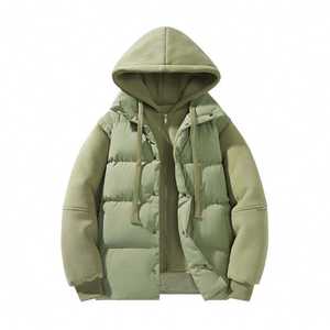 Wholesale Custom Winter Parka Men's Down Puffer <b>Jacket</b> & Coats Plain for Men Padded Bubble Coat - Product Image 2