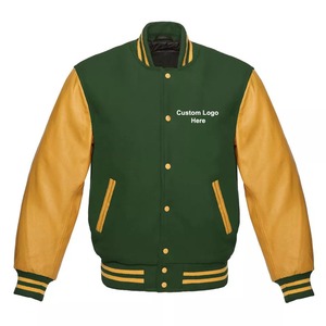 2023 chaquetas bordadas con estampado personalizado de alta calidad, chaqueta Unisex de béisbol Varsity Letterman, chaqueta de gran tamaño Ja - Product Image 5