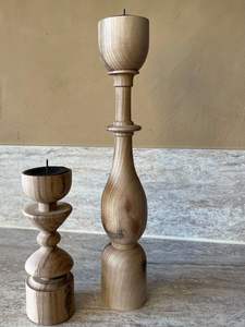 เชิงเทียนโบราณเชิงเทียนไม้สำหรับตกแต่งบ้าน - Product Image 3