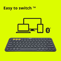 Clavier ergonomique russe personnalisé pour PC et mobile pour Logitech K380 pour le bureau et les jeux Connectivité sans fil BT avec ordinateur portable iPad Ta