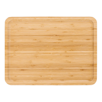 Plateau en bambou massif avec Logo personnalisé, assiette de Table rectangulaire en bois pour la maison, vente en gros