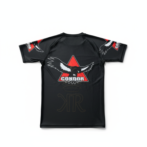 Diseños personalizados de sublimación Rash Guard para BJJ MMA Jiu Jitsu-Spandex/poliéster/Nylon 240g tela barata de alta calidad al por mayor - Product Image 2