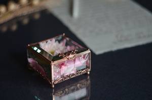 Prettiest Jewelry Gift <b>Boxes</b> Wholesale Unique Ring Necklace Pendant Bracelet Jewellery Ring Box For Engagement <b>Glass</b> Metal Box - Product Image 2