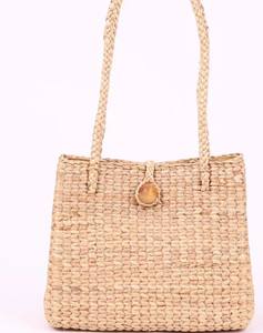 Bolso de Mano de Jacinto de Agua, Bolso Tejido a Mano Elegante y Ecológico, Bolso de Hombro Mediano - Product Image 4