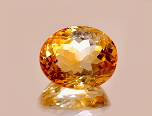 Piedra Preciosa de Citrino Natural Facetada - Gemas de Citrino de Corte Ovalado - Hermosa Piedra Suelta para Hacer Anillos y Otros Artículos de Joyería - Product Image 2