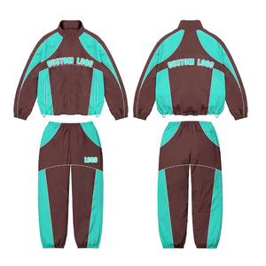 ชุดวอร์มกันลมแบบมีฮู้ดสำหรับฤดูหนาว ตกแต่งด้วยแถบไนลอน พร้อมปักโลโก้ตามสั่ง สำหรับผู้ชาย - Product Image 6