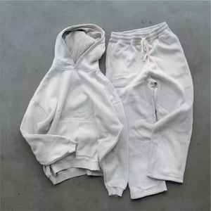 Survêtement pour homme en différentes couleurs, style streetwear, lavage à l'acide, patch brodé personnalisé, fermeture éclair, style sweat à capuche, survêtement en lavage à l'acide pour homme - Product Image 4