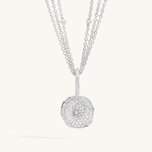 Collar de Plata de Ley 925 con Colgante de Circonitas Cúbicas, Collar de Cadena de Varias Capas para Mujer, Joyería de Lujo - Product Image 1