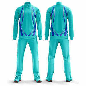 Custom Street Style Tracksuit Jacket and <b>Trouser</b> Men Women Youth Teamwear Training Suit Wholesale 100% Polyester Tracksuit - Product Image 2