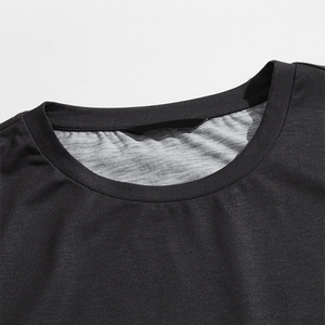 Camiseta de cuello redondo a rayas para hombre Camiseta personalizada de alta calidad para hombre - Product Image 3