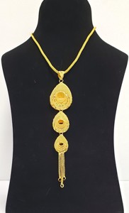 Dubai 24KT Juego de joyas de Latón chapado en oro Venta caliente Anillo de pendiente de cuatro gramos Perla Collar de nuevo diseño Conjunto completo Precio con descuento - Product Image 6