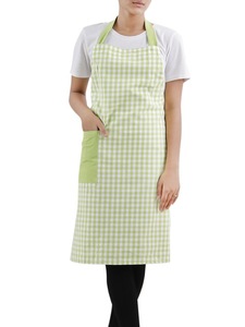 Tablier sans manches en coton 100% teint en fil, gris, taille 70x90cm, logo personnalisé, cuisine, salon, barbier, jardin, barbecue, PE LDPE PU PVC - Product Image 2