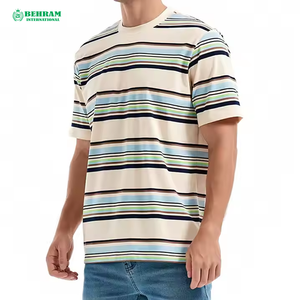 Nouveau design 2025, t-shirts pour hommes surdimensionnés, 100% coton, col rond, coupe ample, respirant, écologique, 230g, fabriqués au Pakistan - Product Image 3