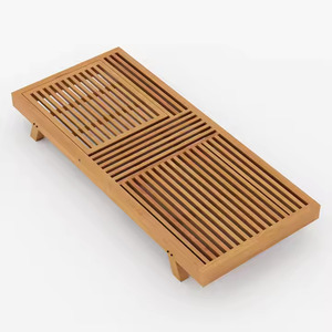 Ensemble de chaise longue avec appui-tête Coussins résistants à l'eau en bois de teck Crème 3 plis 4 pouces Gris foncé Beige Option disponible - Product Image 5