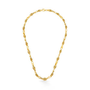 Collier chaîne à maillons religieux vintage unisexe plaqué or 14 carats Imperial Arch - Product Image 2