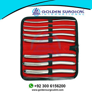 Surgical 8 Hegar Medical Dilatator Sounds Set 7,5 "Instrumento de doble extremo (doble extremo) Instrumentos quirúrgicos ginecológicos - Product Image 3