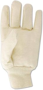 Gants de perceuse en toile de coton en tissu de tricot blanc confortable et réutilisables durables à usage général poignet industriel robuste - Product Image 5