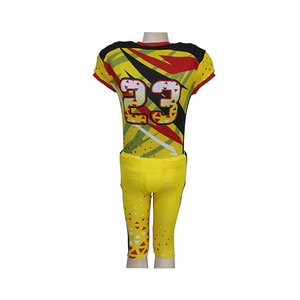 Conjunto de Pantalones y Camiseta de Fútbol Americano con Estampado por Sublimación Personalizado, Uniforme Corto Premium para un Rendimiento Óptimo, Nombre del Equipo Personalizado - Product Image 4