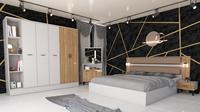 Meubles de chambre à coucher en panneaux de particules MDF de haute qualité au design moderne pour usage domestique et application en entrepôt, meilleur prix garanti NETRA