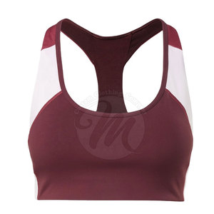 Concevez votre propre soutien-gorge de sport respirant à maintien élevé pour femme avec logo sur le devant - Couleurs et tailles personnalisables - Matière Spandex/Nylon - Product Image 1