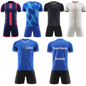 Uniformes de Fútbol Personalizados Lisos de Alta Calidad, 100% Poliéster, Transpirables, de Secado Rápido, Ligeros, Unisex para Adultos - Product Image 1