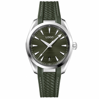 Montre pour homme OEM OEDE 41MM, mouvement à quartz VK63 avec cadran simulé, boîtier en acier inoxydable, montre élégante et étanche 068