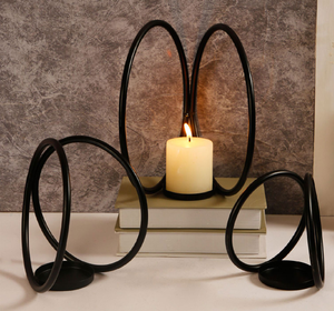 Bougeoir en métal support et pilier décoration salon décor réutilisable bougeoir en métal conception populaire - Product Image 1